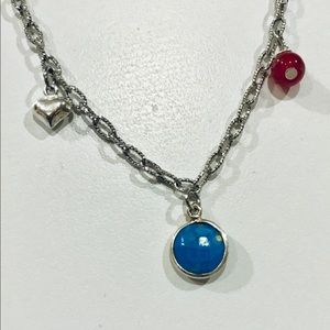 Sterling silver bracelet with pendants